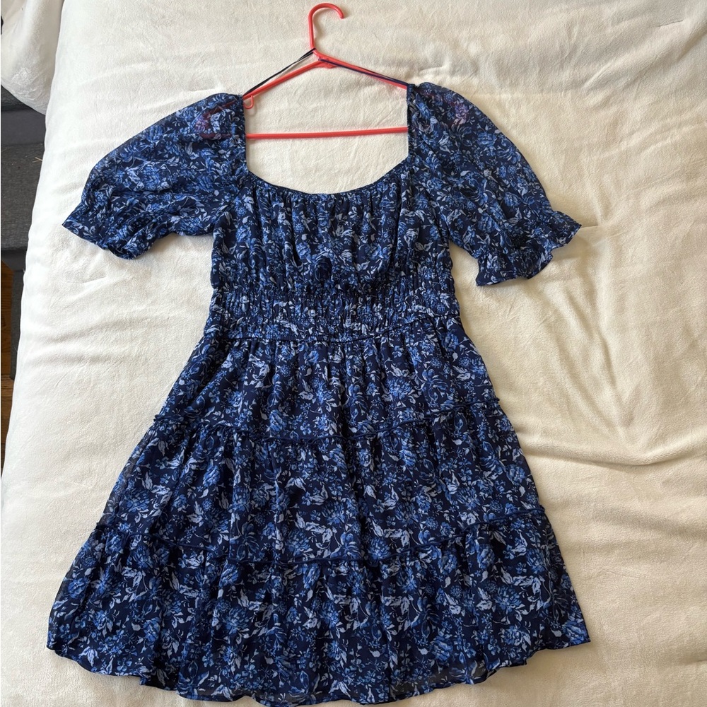 Francesca's Collections Navy Floral Dress